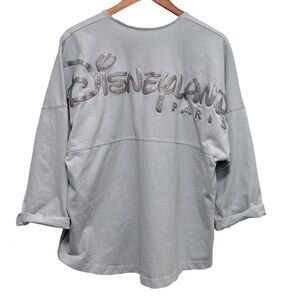 DISNEYLAND Paris Spirt Jersey Frozen Arendal Aqua Glitter Blue Size Medium